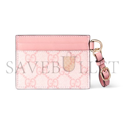 GUCCI GG EMBLEM CARD CASE WITH STRAP 819121 (10*7cm) GUCCI GG EMBLEM CARD CASE WITH STRAP 819121 (10*7cm)